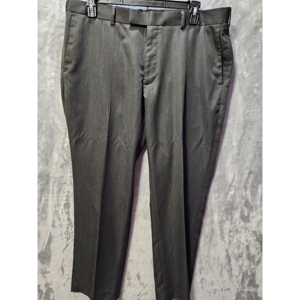 STRUCTURE Slim Fit Dress Pants  Mens 38x30 Charcoal Black Classic Preppy Formal